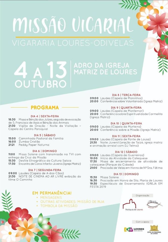 programa missão vicarial 4-13 out 2019