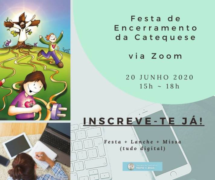 Festa de encerramento da Catequese no Zoom