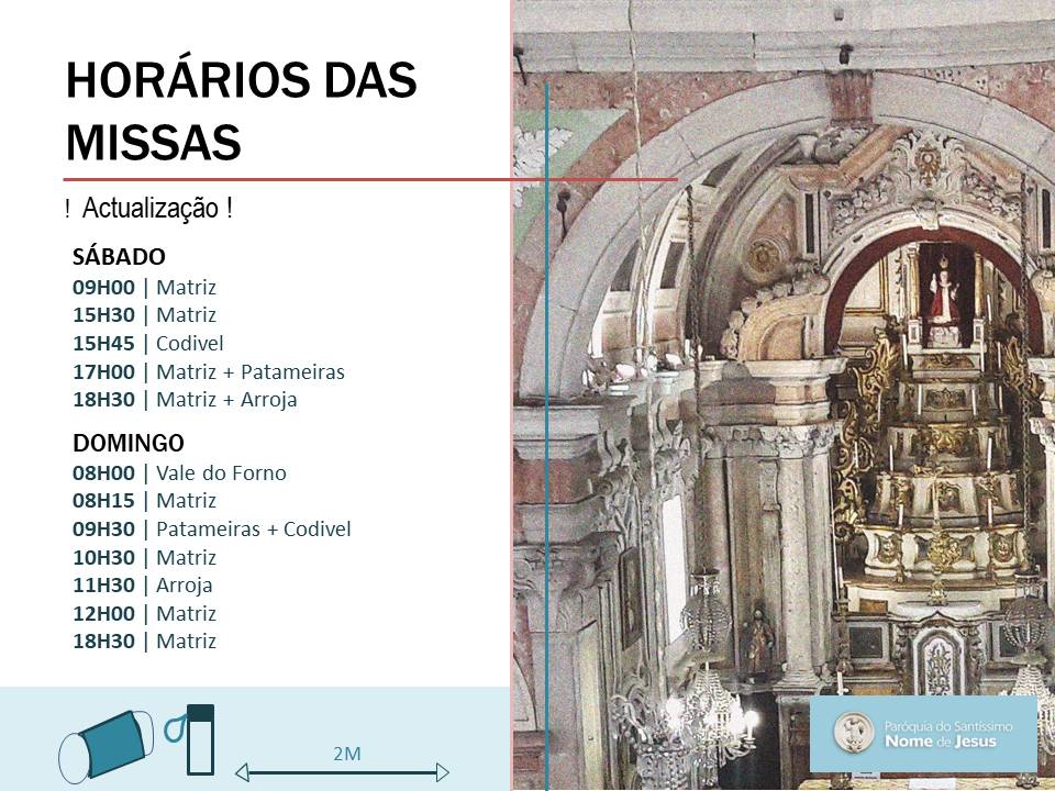 Actualização dos horários das missas (8 de Dezembro) – Paróquia do ...